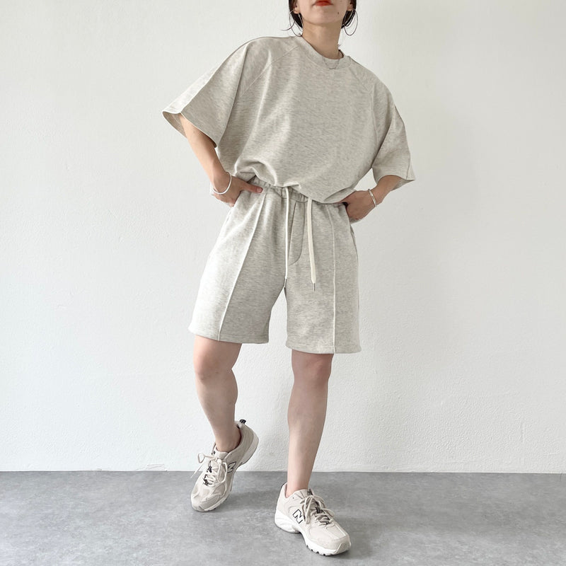 loose silhouette sweat set up / beige（ルーズシルエットスウェット