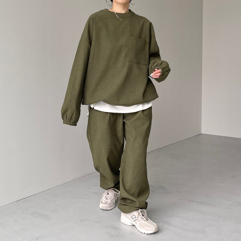 【レア】THE UPSIDE パームリーフ セットアップ 緑 ニアナ niana ペプラムセットアップドレス ワイドパンツ パンツドレス