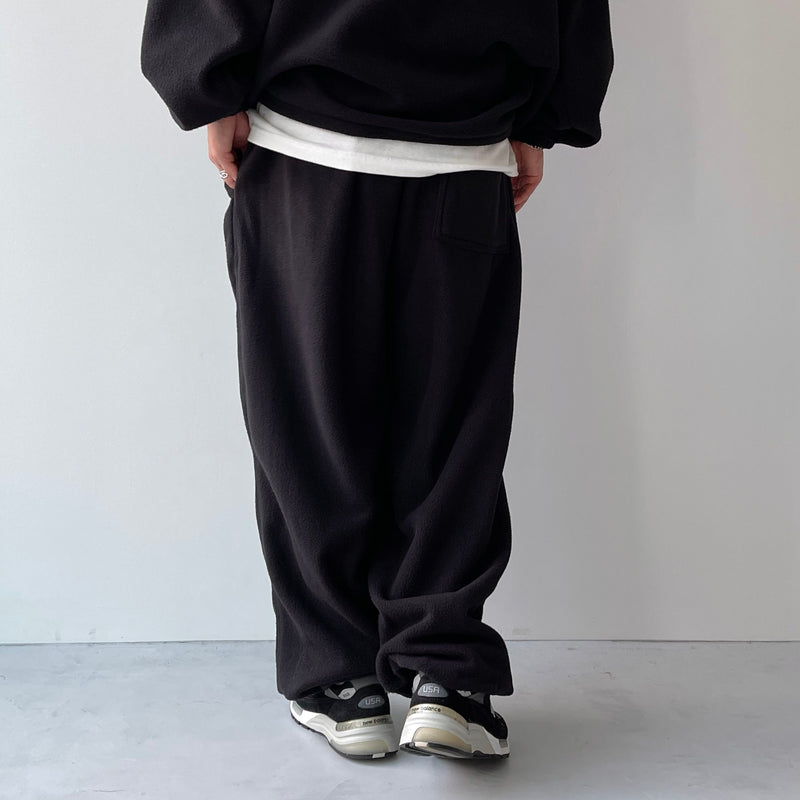 relax silhouette fleece set up / black（リラックスシルエット
