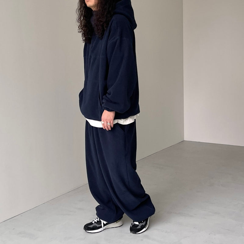 relax silhouette fleece set up / navy（リラックスシルエット