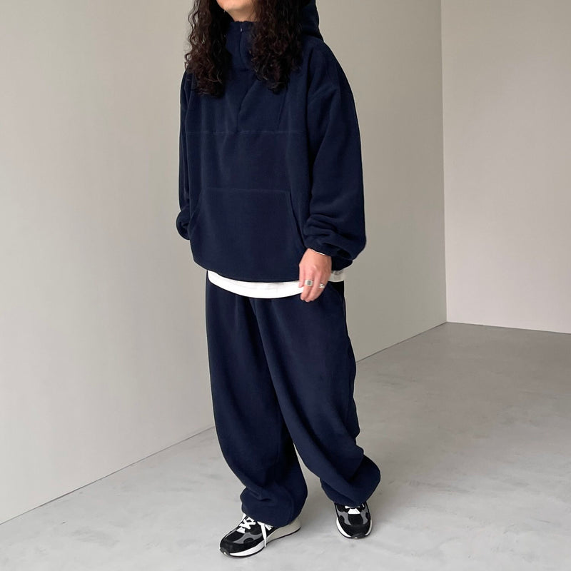 relax silhouette fleece set up / navy（リラックスシルエット