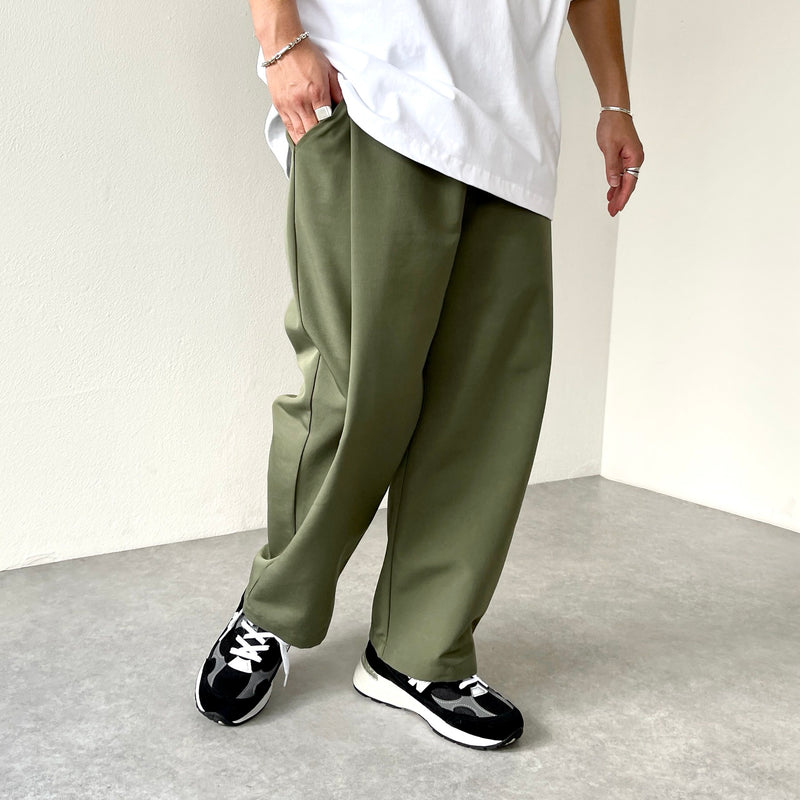 SAMPLE】tuck wide pants / olive | natto | ナット 公式オンライン