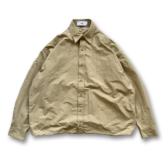 【ARCHIVE】loose silhouette nylon shirt / beige