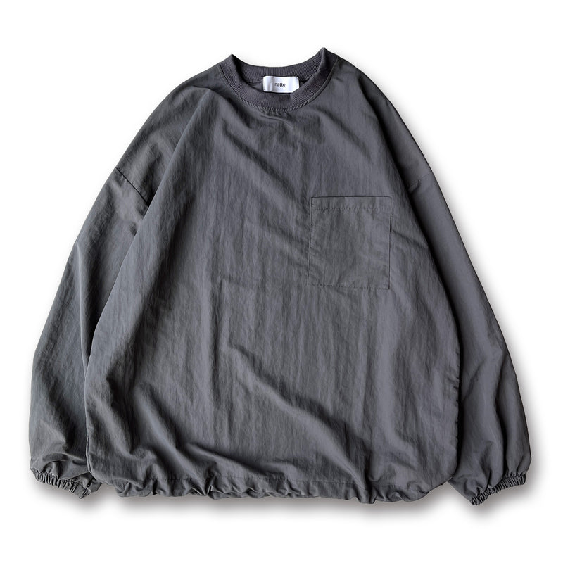 【ARCHIVE】premium nylon pullover / chrcoalディティール画像