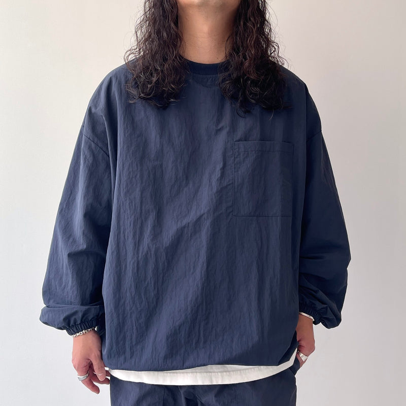 ARCHIVE】premium nylon pullover / navy | natto | ナット 公式