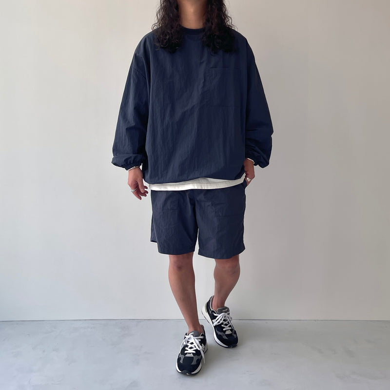 ARCHIVE】premium nylon pullover / navy | natto | ナット 公式