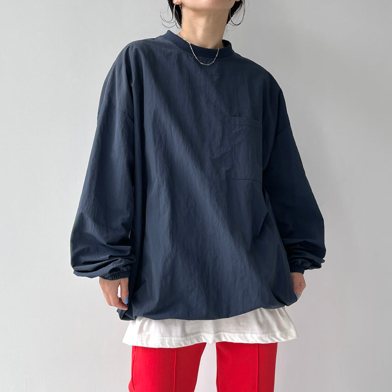 ARCHIVE】premium nylon pullover / navy | natto | ナット 公式
