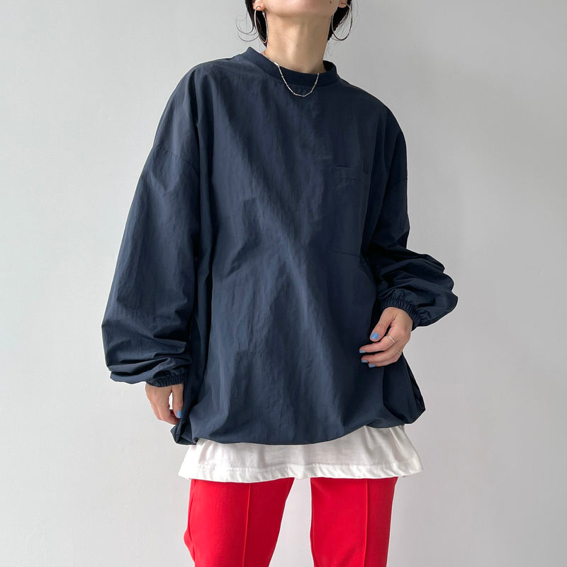 ARCHIVE】premium nylon pullover / navy | natto | ナット 公式