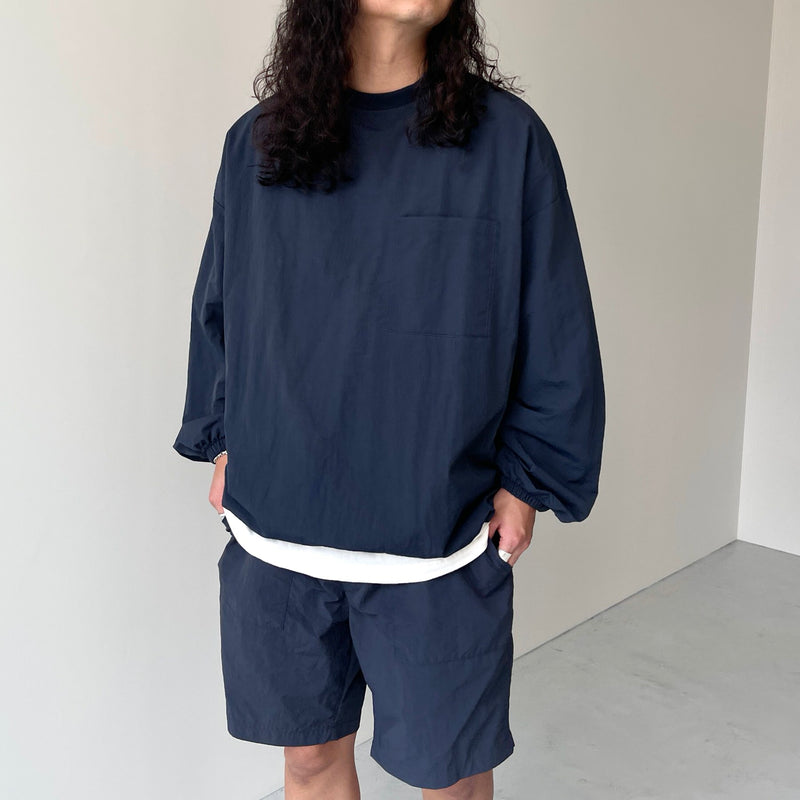 ARCHIVE】premium nylon pullover / navy | natto | ナット 公式