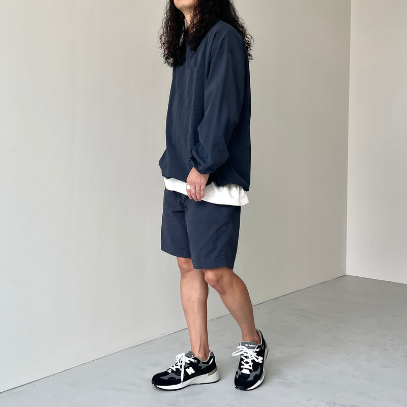 ARCHIVE】premium nylon pullover / navy | natto | ナット 公式