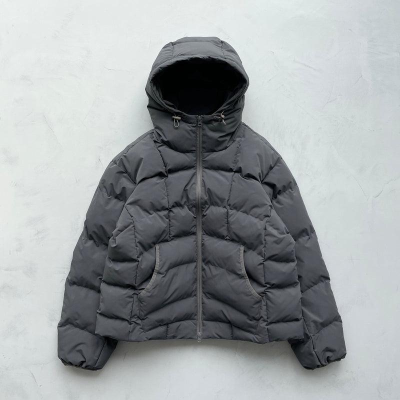 【SAMPLE】puffer jacket / charcoalディティール画像