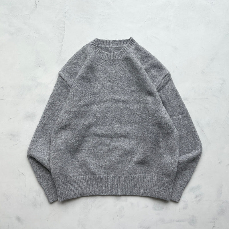 【SAMPLE】sweat like casual knit / grayディティール画像