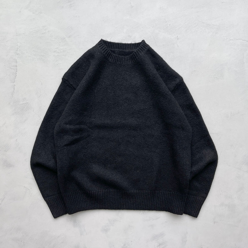 【SAMPLE】sweat like casual knit / blackディティール画像