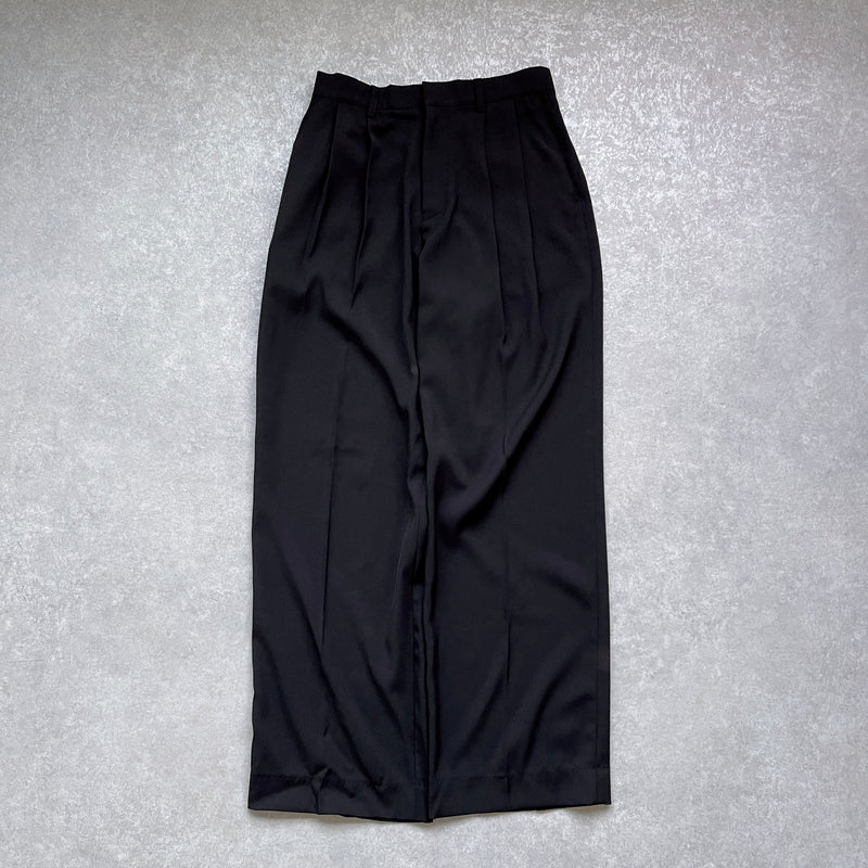 【SAMPLE】2tuck slacks /  blackディティール画像