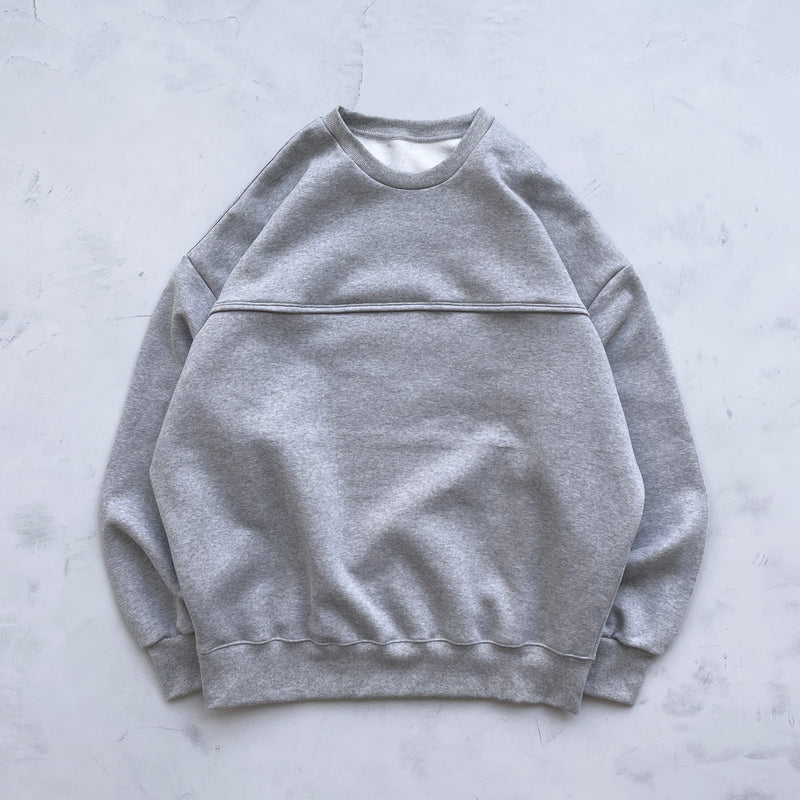 【SAMPLE】loose silhouette sweat / grayディティール画像