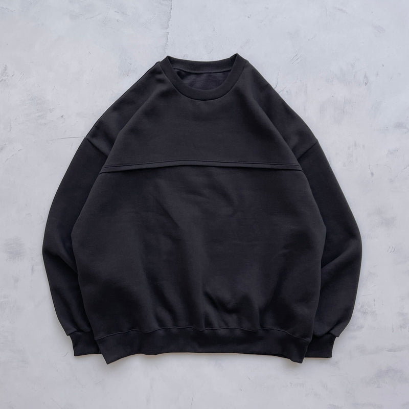 【SAMPLE】loose silhouette sweat / blackディティール画像