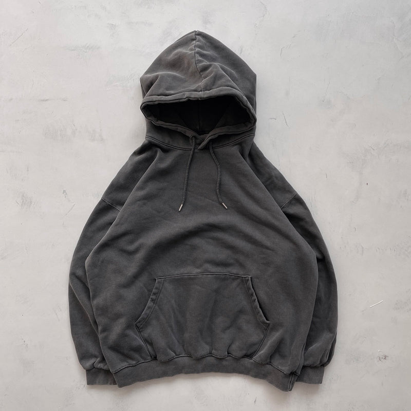 【SAMPLE】vintage like hoodie / charcoalディティール画像