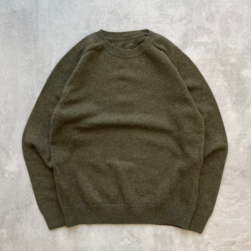 【SAMPLE】lagran wool knit / oliveディティール画像