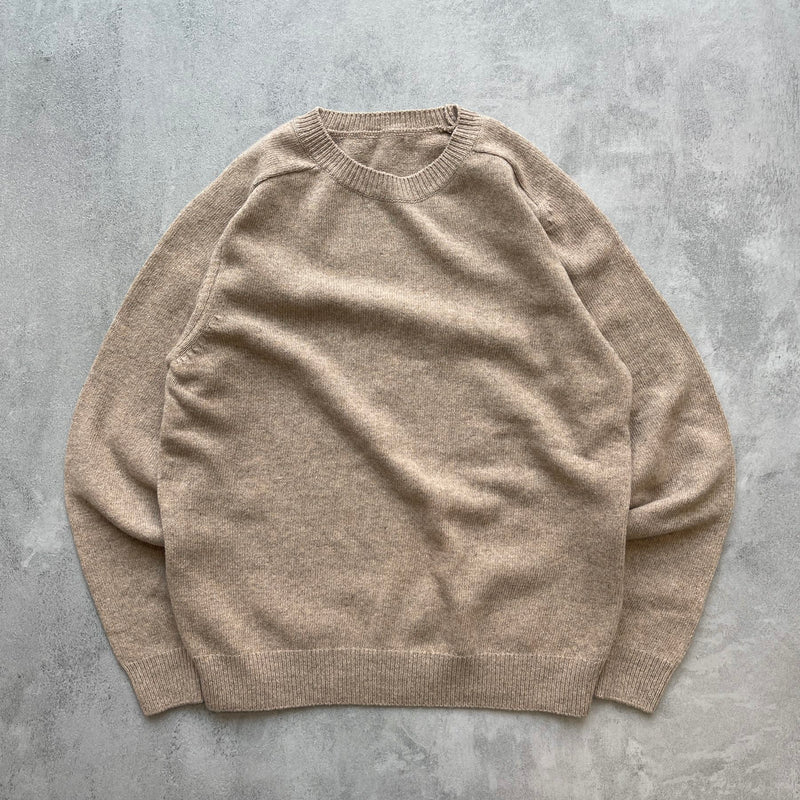 【SAMPLE】lagran wool knit / beigeディティール画像