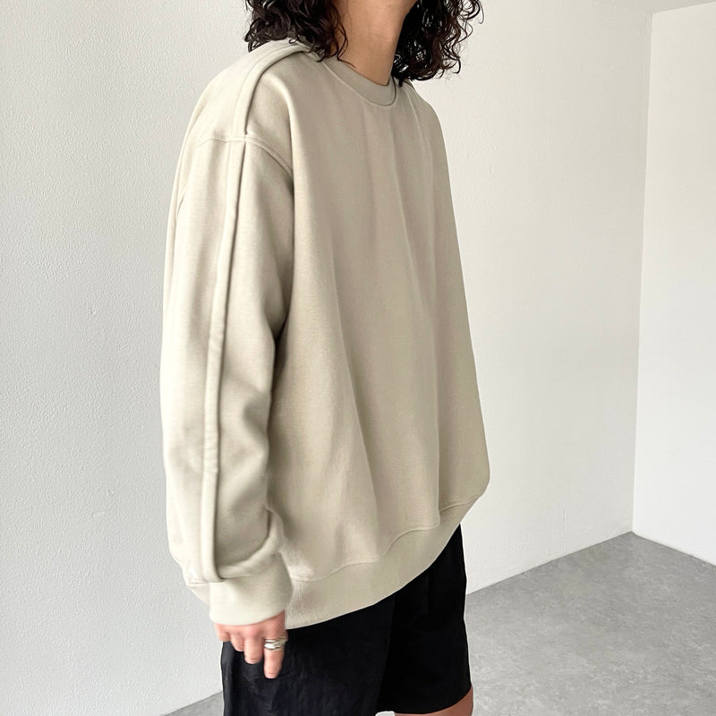 crew neck rough sweat / sand beige（クルーネック ラフスウェット