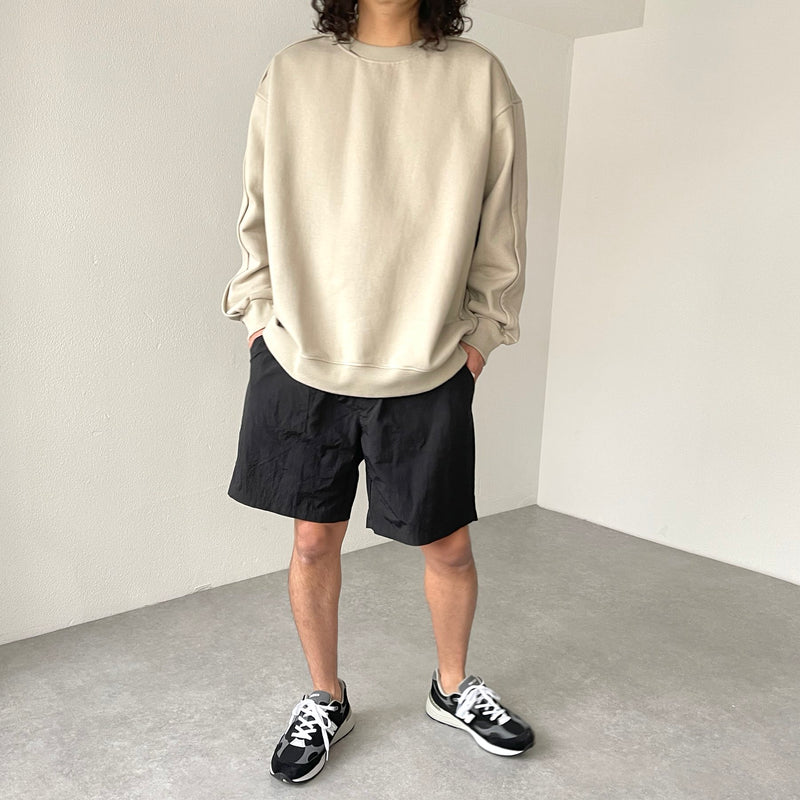 crew neck rough sweat / sand beige（クルーネック ラフスウェット