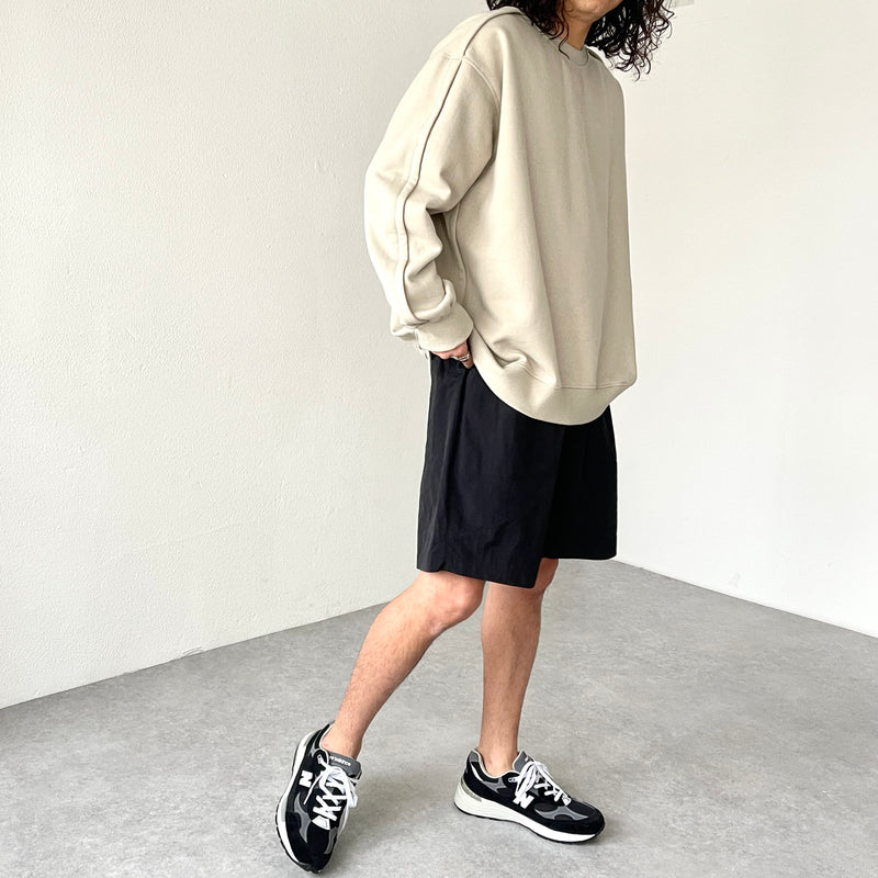 crew neck rough sweat / beige（クルーネック ラフスウェット 