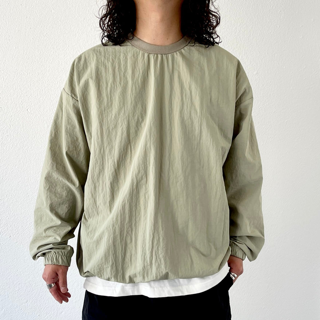 compact nylon pullover / light green（コンパクトナイロンプル 