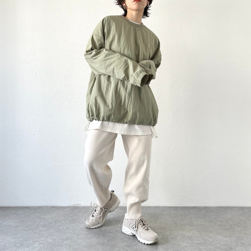 compact nylon pullover / light green（コンパクトナイロンプル