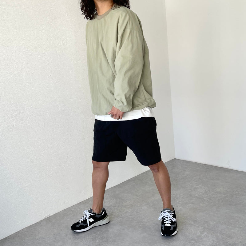 compact nylon pullover / light green（コンパクトナイロンプル