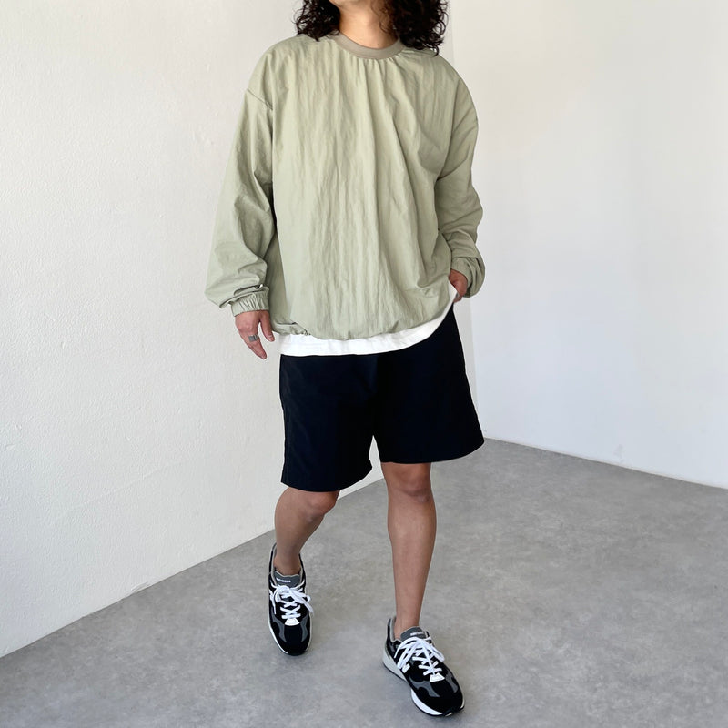 compact nylon pullover / light green（コンパクトナイロンプル