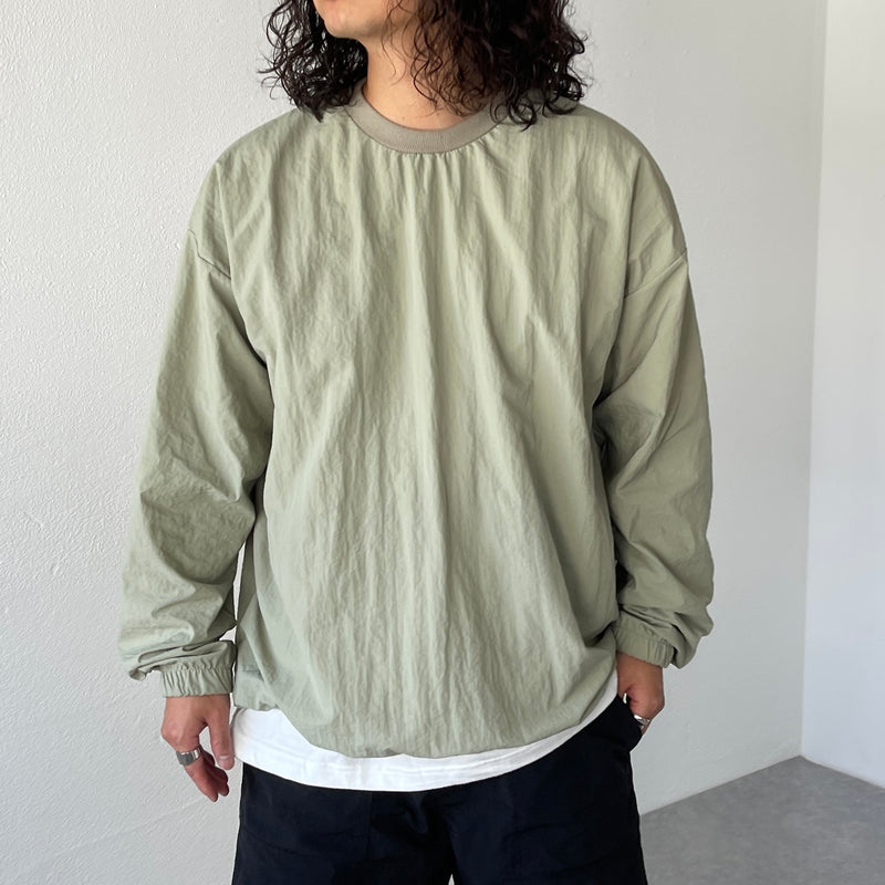 compact nylon pullover / light green（コンパクトナイロンプル