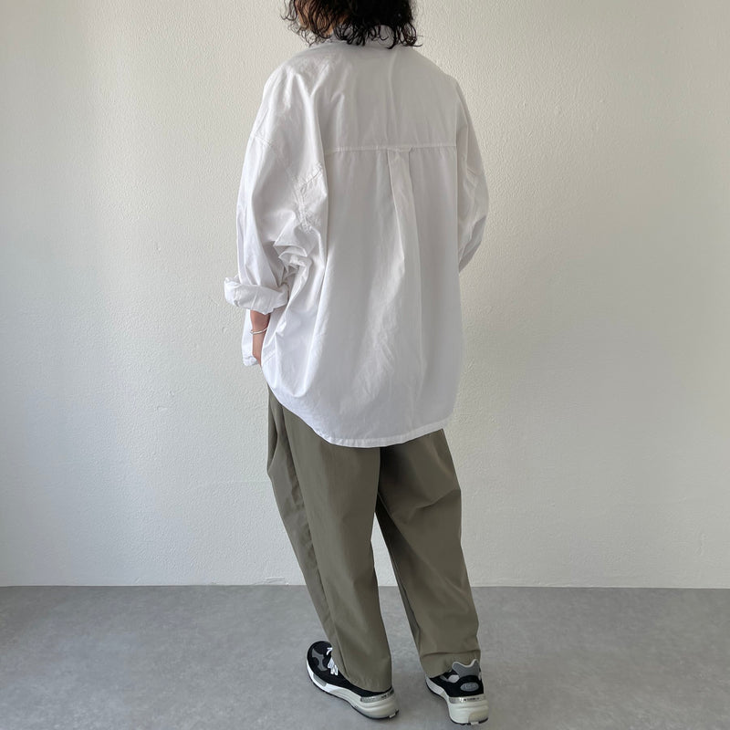 loose silhouette shirt jacket / white（ルーズシルエット シャツ