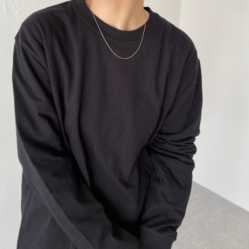 natto logo long sleeve tee / black（ナットロゴロングスリーブ