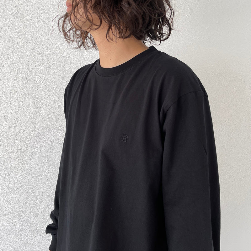 natto logo long sleeve tee / black（ナットロゴロングスリーブ 