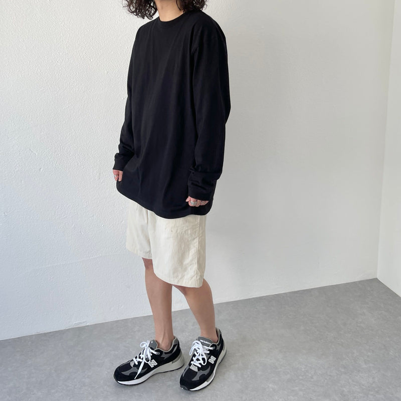 Mememe 4/26 Mサイズ lvetongロングスリーブ natto logo long sleeve tee / black（ナットロゴロングスリーブ