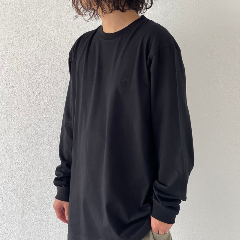 natto logo long sleeve tee / black（ナットロゴロングスリーブ