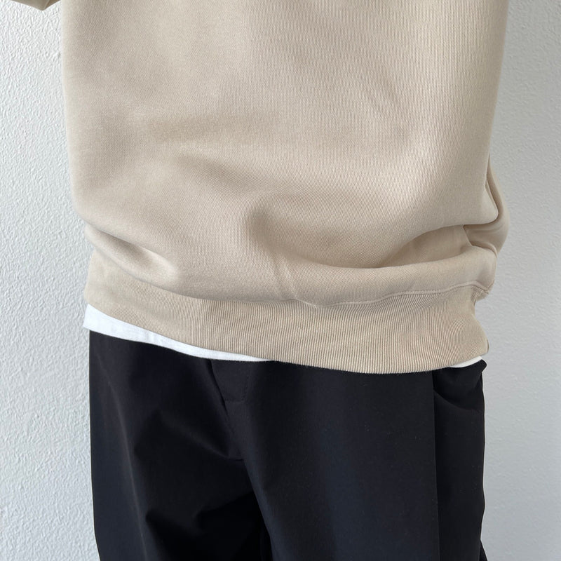 10.0oz natto logo sweat / beige（ナットロゴスウェット
