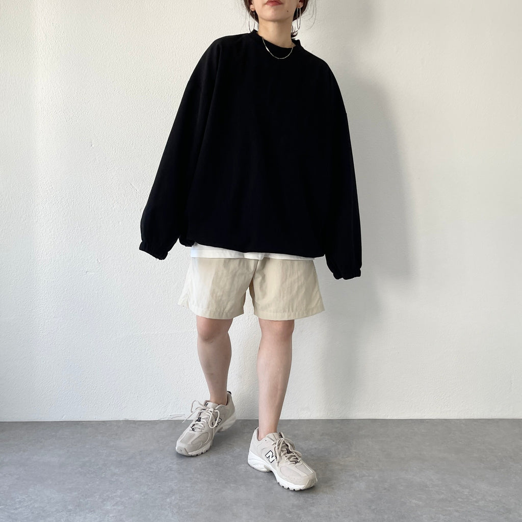 premium slab pullover / black（プレミアムスラブプルオーバー