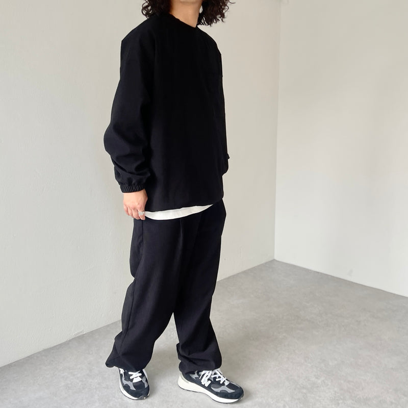 premium slab pullover / black（プレミアムスラブプルオーバー