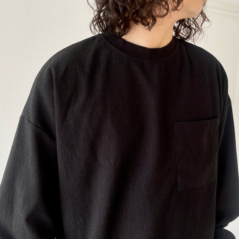 premium slab pullover / black（プレミアムスラブプルオーバー 