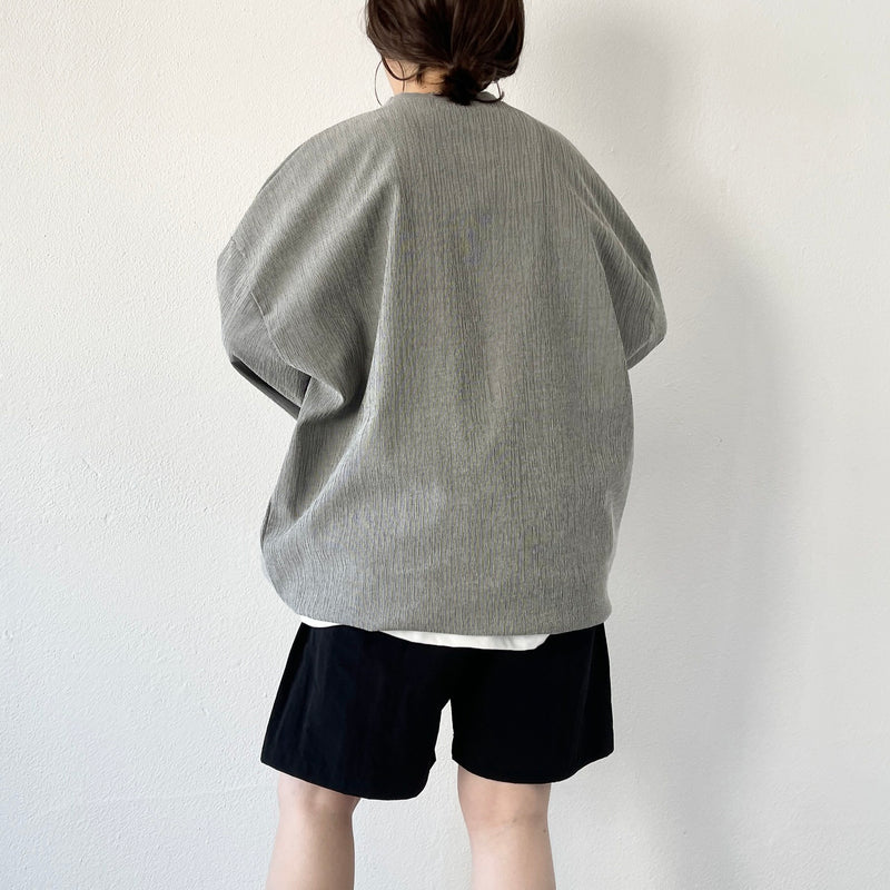 premium slab pullover / gray（プレミアムスラブプルオーバー