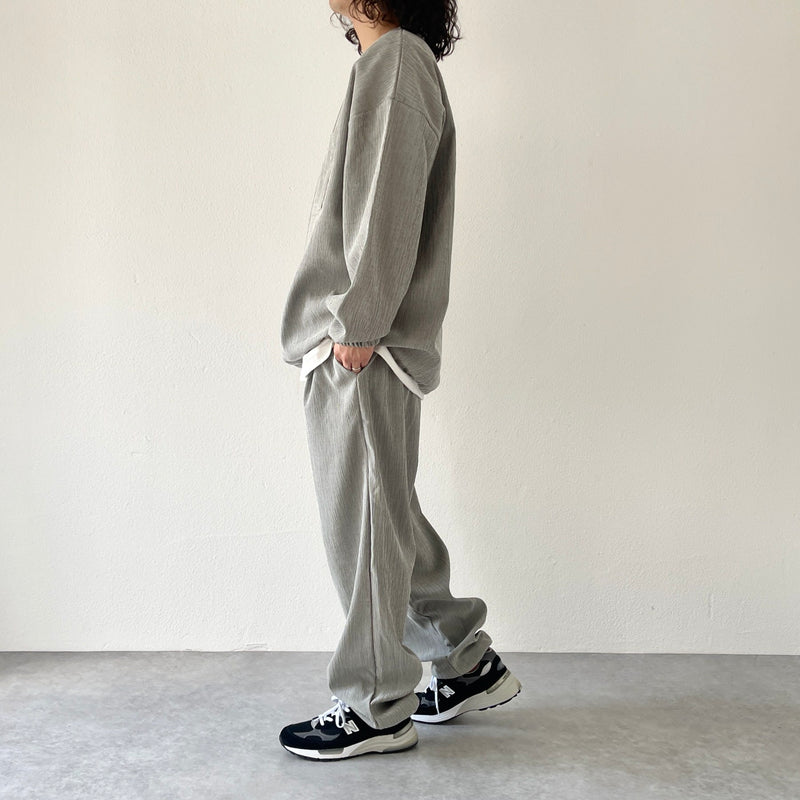 premium slab pullover / gray（プレミアムスラブプルオーバー