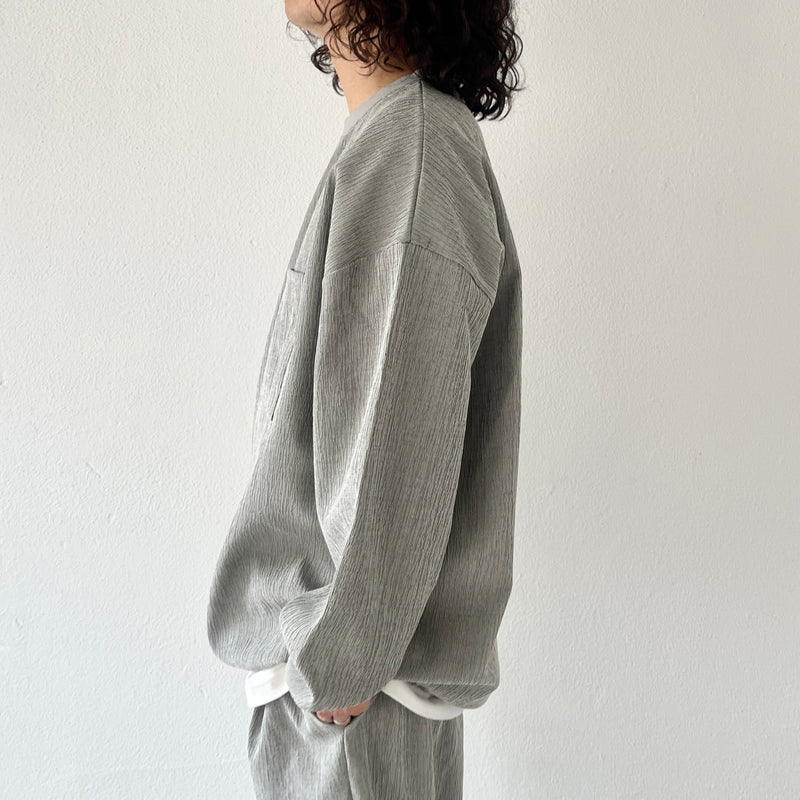 premium slab pullover / gray（プレミアムスラブプルオーバー