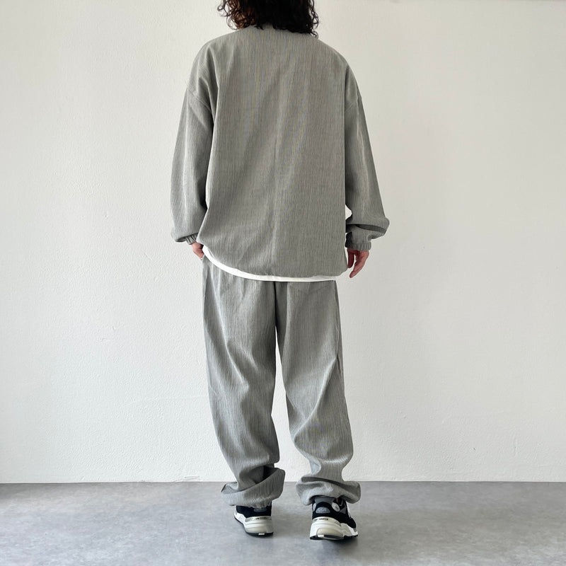 premium slab pullover / gray（プレミアムスラブプルオーバー