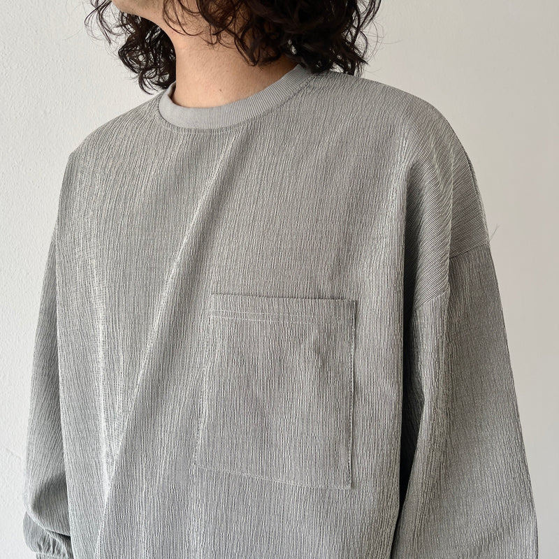 premium slab pullover / gray（プレミアムスラブプルオーバー