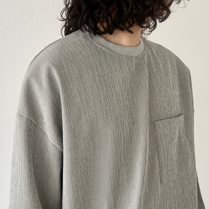 premium slab pullover / gray（プレミアムスラブプルオーバー 