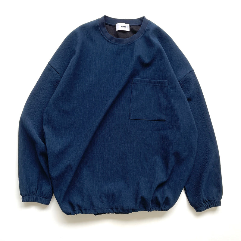 【SAMPLE】premium slab pullover / navyディティール画像