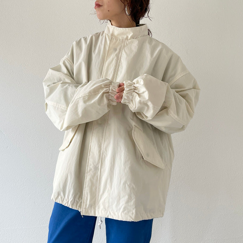 high quality wide silhouette blouson / ivory（ハイクオリティ 