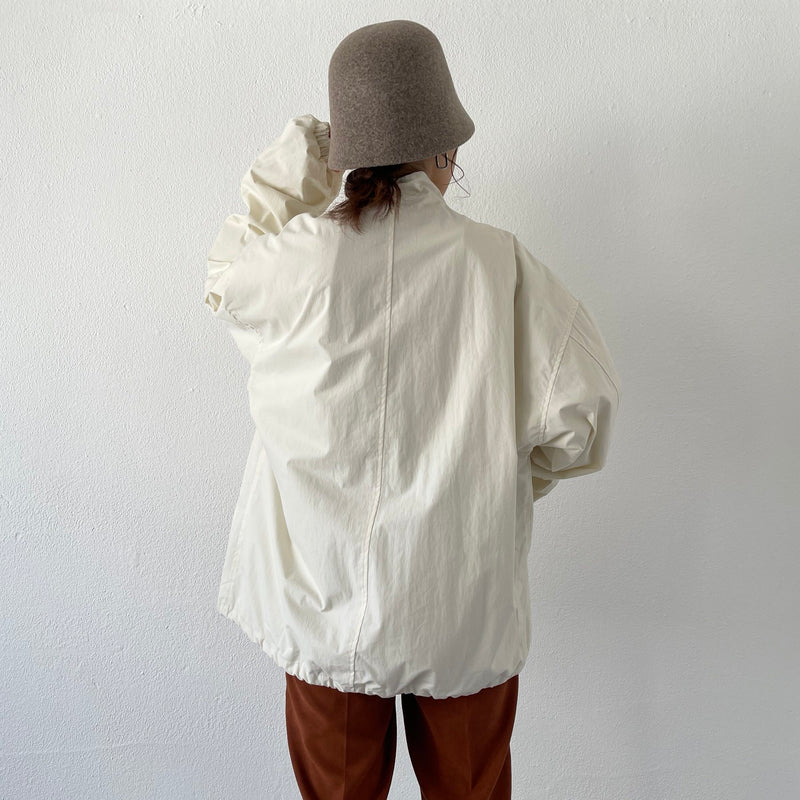 high quality wide silhouette blouson / ivory（ハイクオリティ