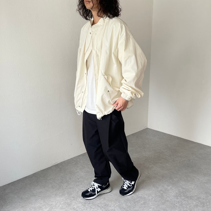 high quality wide silhouette blouson / ivory（ハイクオリティ